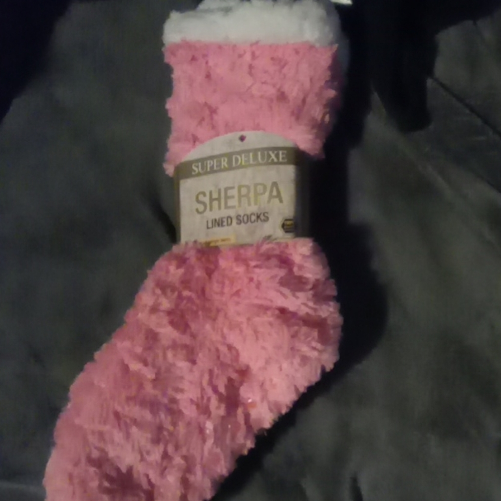 Sherpa lined socks